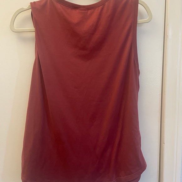 Daydreamer Women's Vintage Rainbow Muscle Tee in Rust - Picture 7 of 9